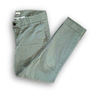 J. Crew Frankie Chino Stretch Pant Size Ten in Olive Green